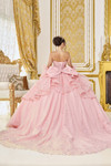 Dancing Queen 5152 Sweetheart Strapless Layered Ruffle Gown