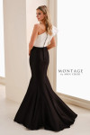 Montage by Mon Cheri M4206 Mikado Organza One-Shoulder Gown