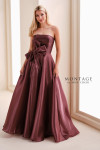 Montage by Mon Cheri M4207 Crystal Organza Strapless Gown