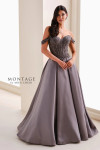 Montage by Mon Cheri M4211 Satin Faced Mikado A-Line Gown