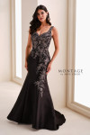 Montage by Mon Cheri M4212 Lace Mikado Sweetheart Neck Gown