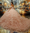 Princesa by Ariana Vara PR30232 Organza 3D Floral Ball Gown