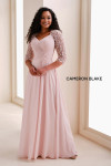 Cameron Blake by Mon Cheri CB824 Chiffon Quarter Sleeve Gown