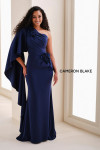 Cameron Blake by Mon Cheri CB826 Asymmetrical 3D Flower Gown