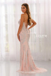 Colette by Daphne CL6007 Stretch Mesh Lace Strapless Dress