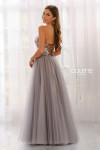 Colette by Daphne CL6008 Lace Curved Neck Strapless Dress