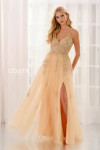 Colette by Daphne CL6153 Corded Lace V-Neck Sleeveless Dress