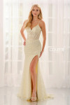 Colette by Daphne CL6161 Metallic Thread Sleeveless Dress