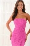 Colette by Daphne CL6195 Stretch Knit Strapless Boned Dress