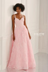Colette by Daphne CL6223 Lace Tulle Flowers Sleeveless Dress