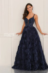 Colette by Daphne CL6223 Lace Tulle Flowers Sleeveless Dress