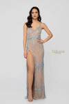 Terani Couture 1912P8222 Bead Low Neck Spaghetti Strap Dress