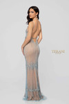Terani Couture 1912P8222 Bead Low Neck Spaghetti Strap Dress