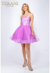 Terani Couture 2011P1475 Tulle Strapless Short Prom Dress