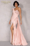 Terani Couture 2214E0164 Satin 2 Way Stretch Evening Dress