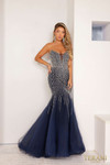 Terani Couture 241P2132 Beaded Tulle Sleeveless Prom Dress