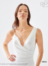 RG2 by Tarik Ediz 52024 Crepe V-Neck Sleeveless Long Dress
