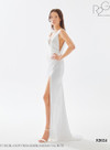 RG2 by Tarik Ediz 52024 Crepe V-Neck Sleeveless Long Dress