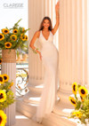 Clarisse 811298 Sequined Plunging V-neck Sleeveless Gown