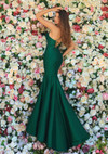 Clarisse 810125 Stretch Taffeta Spaghetti Straps Long Gown