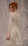 MNM Couture J02720 Sequined Embroidered Jewel Neck Gown