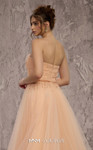 MNM Couture J03604 Embroidered Organza Strapless Long Gown