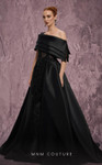 MNM Couture J03128 Taffeta Embroidered One-Shoulder Ballgown