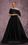 MNM Couture J03128 Taffeta Embroidered One-Shoulder Ballgown