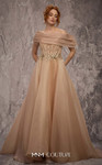 MNM Couture J03599 Crystal Embroidered Organza Ballgown