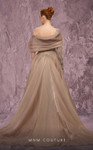 MNM Couture J03308 Embroidered Asymmetrical One-Sleeve Gown