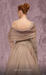 MNM Couture J03308 Embroidered Asymmetrical One-Sleeve Gown