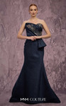 MNM Couture Q2908 Brocade Beaded Embroidered Strapless Gown