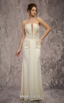 MNM Couture Q7545 Beaded Embroidered Strapless Long Gown