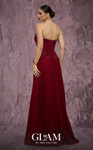 MNM Couture Q7788 Chiffon Embroidered Pleated Strapless Gown