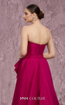 MNM Couture Q8017 Taffeta Embroidered Strapless A-line Gown