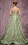 MNM Couture Q2024 Taffeta Embroidery Strapless High-Low Gown