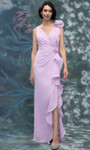MGNY By Morilee 2070027 Chiffon 3D Flower Sleeveless Gown