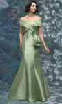 MGNY By Morilee 2070031 Mikado Crystal Off Shoulder Gown