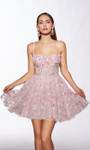 Alyce Paris 30003 Sequins 3D Flower Sweetheart Short Dress