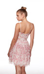Alyce Paris 30009 Chantilly Floral Lace Print Short Dress
