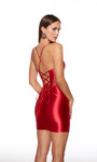 Alyce Paris 40018 Stretch Satin Scoop Neckline Short Dress