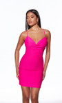 Alyce Paris 40089 Cool Touch Jersey Cowl Neck Short Dress