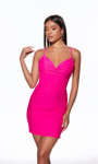 Alyce Paris 40089 Cool Touch Jersey Cowl Neck Short Dress