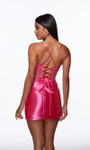 Alyce Paris 40092 Stretch Satin Beaded Lace Short Dress