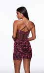 Alyce Paris 40093 Hand Beaded Sequin Scoop Neck Short Dress