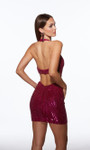 Alyce Paris 40096 Hand Beaded Plunging V-Neck Short Dress