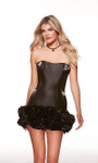 Alyce Paris 40108 Liquid Satin Strapless Sheath Short Dress
