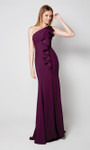 Alyce Paris 27575 Stretch Crepe Cascading Ruffle Long Gown