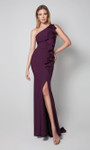 Alyce Paris 27575 Stretch Crepe Cascading Ruffle Long Gown
