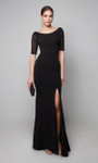 Alyce Paris 27628 Luxe Jersey Embellished Short Sleeve Gown